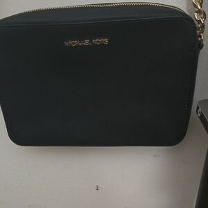 MICHAEL Michael Kors Black Crossbody Bag with Gold Hardware